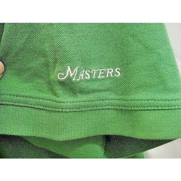 Masters Collection Polo Golf Shirt Green Embroidered Mens Size L - Picture 4 of 6